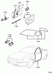 GLASS, DOOR HARDWARE