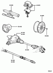 REAR AXLE & ROAD WHEELS