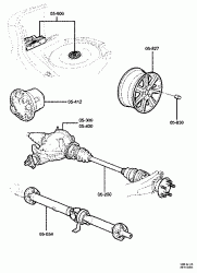 REAR AXLE & ROAD WHEELS