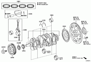 Коленвал и поршни