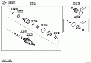 Задняя оси и ступица