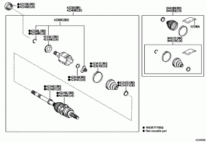 Задняя оси и ступица