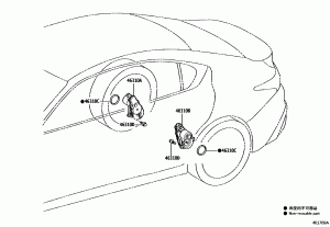 Стояночный тормоз колодки троса. (ручник)