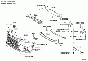 Передний бампер и детали