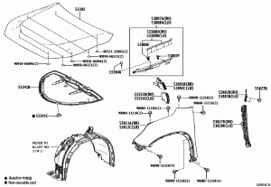 Капот и передние крылья