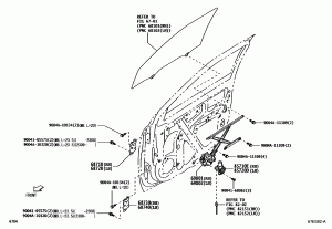 Передняя дверь регулятор стекла и мотор