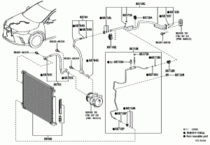 Печка и кондиционер магистраль кондиционера