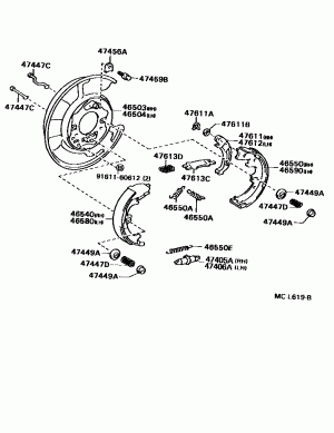 Колодки тормозные барабанные