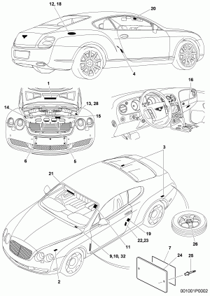 IPC / BIN: 001001F0006 - COMPLETE VEHICLE & ACCESSORIES / PLATES & LABELS / PLATES & LABELS