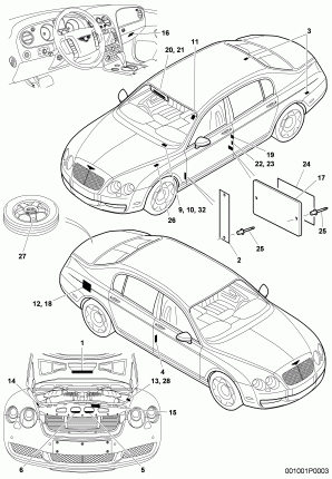 IPC / BIN: 001001F0007 - COMPLETE VEHICLE & ACCESSORIES / PLATES & LABELS / PLATES & LABELS