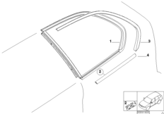 Боковое стекло неподвижное