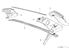 Рама заднего стекла