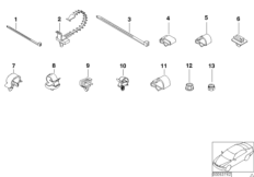 Элементы крепления жгута проводов