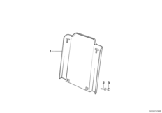 Задняя панель спортивного сиденья BMW