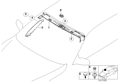 Облицовка Пд стойки / внутр.обтекатель