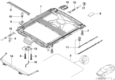 Рама люка с подъемно-сдвижной крышкой