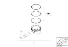 Поршень кривошипно-шатунного механизма