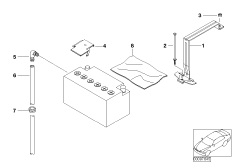 Крепление батареи и дополнит. элементы