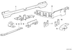 Элементы крепления жгута проводов