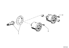 Блок ведомых шестерен редуктора з.моста