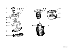 Опора аморт.ст./изол.прокл.пруж./доп.эл.