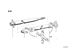 Шарнир с крест.промежут.опоры кард.вала
