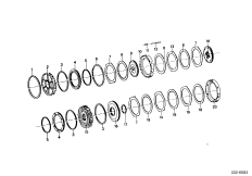 ZF 3HP12 Неподвижн.диск.фрикцион C/C'/D