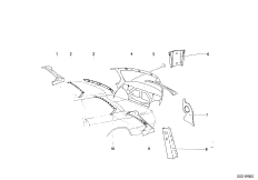 Рама заднего стекла