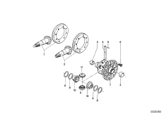 Блок ведом.шестерен/корпус дифференциала