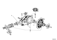 Ведомая шестерня/распорные шайбы