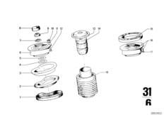 Опора аморт.ст./изол.прокл.пруж./доп.эл.