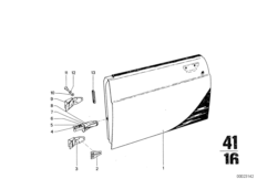 Дверь Пд, петли/ограничитель двери