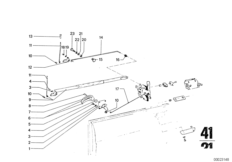 Система замков задней двери