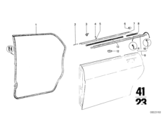 Уплотнитель двери сзади