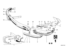 передний бампер