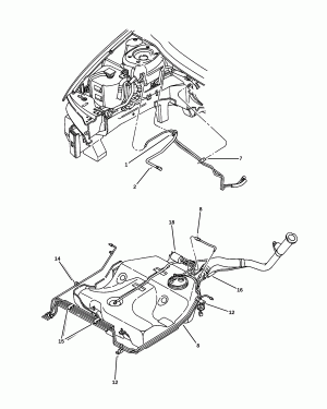 FUEL LINES & FILTER 2.4L Turbo (EDV)