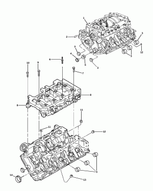 CYLINDER BLOCK AND HARDWARE 3.7L [EKG]