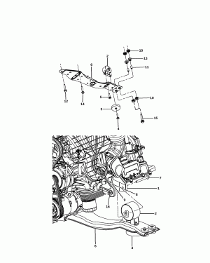ENGINE MOUNTING FRONT FWD 2.0L DIESEL [ECD]