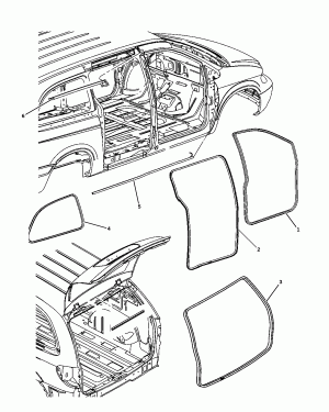BODY WEATHERSTRIPS AND SEALS