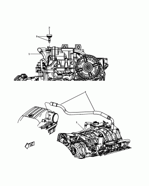 CRANKCASE VENTILATION 5.7L [EZC] WITHOUT MDS