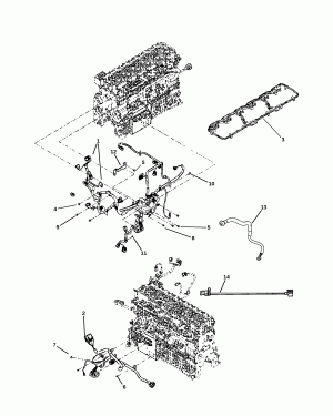 WIRING ENGINE DIESEL ENGINE