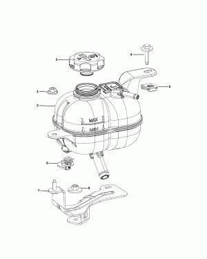RESERVOIR COOLANT BATTERY AND RELATED PARTS [XDQ]