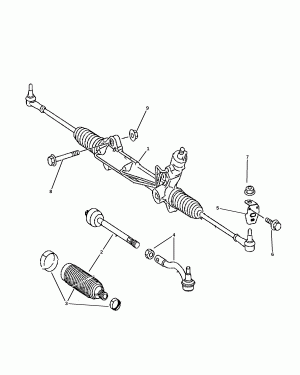STEERING GEAR - LEFT HAND DRIVE