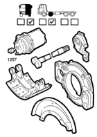 Lh br.plate, fr.axl.2