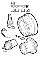 Fittings, rear axle 2