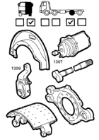 Lh br.plate, rear ax1