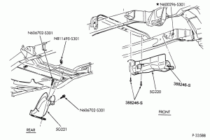 SPRING, STABILIZERS, REAR SUSPENSION-Exhaust system - shields - NGV-E250/350