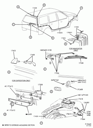 WIPERS & WASHERS-Rear liftgate washer, wiper & related parts-TN