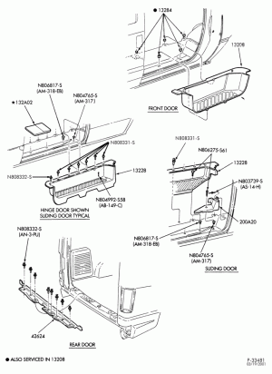SOFT, INTERIOR TRIM-Interior trim - scuff plates-E150/450