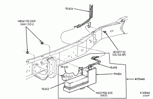 8 CYL. 5.4L-Vacuum system - reservoir & bracket